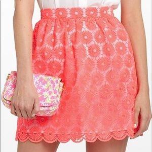 Lilly Pulitzer neon pink mimosa skirt XS